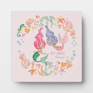 Mermaids Best Friends Forever BFF - persoonlijk Fotoplaat