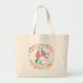 Mermaids Best Friends Forever BFF - persoonlijk Grote Tote Bag