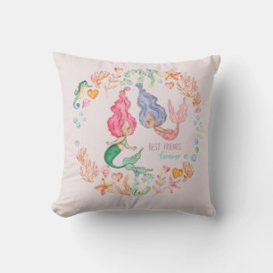 Mermaids Best Friends Forever BFF - persoonlijk Kussen