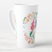 Mermaids Best Friends Forever BFF - persoonlijk Latte Mok (Linkerhoek)