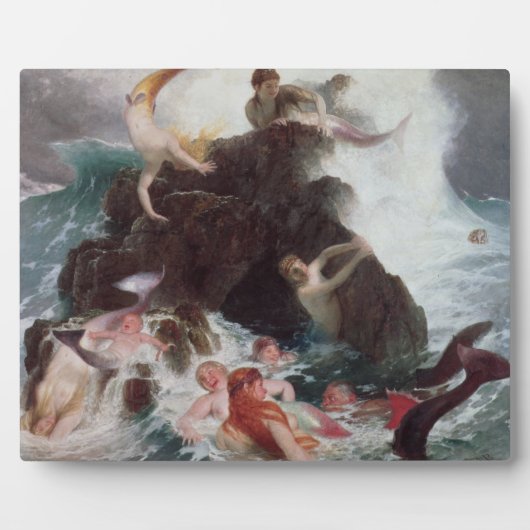 Mermaids bij Play, 1886 (olie op canvas) Fotoplaat (Voorkant)