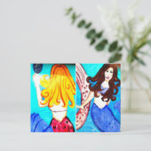 mermaids briefkaart (Staand voorkant)