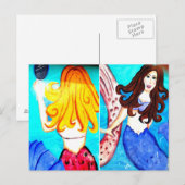 mermaids briefkaart (Voorkant / Achterkant)