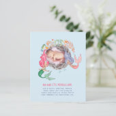 Mermaids BUDGET FOTO nodigt aankondiging uit (Staand voorkant)