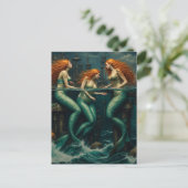 Mermaids Come To the Pier Once a Year Briefkaart (Staand voorkant)