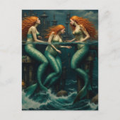 Mermaids Come To the Pier Once a Year Briefkaart (Voorkant)