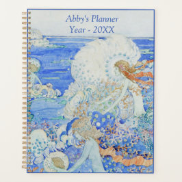 Mermaids die in de Blauwe Planner van de Golven sp