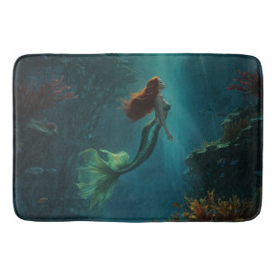 Mermaid's Dream Fantasy Art Onderwater Scene Badmat