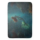 Mermaid's Dream Fantasy Art Onderwater Scene Badmat (Voorkant Verticaal)