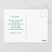 Mermaid's Dream Fantasy Art Onderwater Scene Briefkaart (Achterkant)