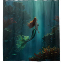 Mermaid's Dream Fantasy Art Onderwater Scene
