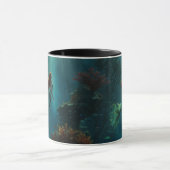 Mermaid's Dream Fantasy Art Onderwater Scene Mok (Midden)