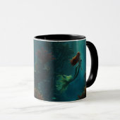 Mermaid's Dream Fantasy Art Onderwater Scene Mok (Voorkant rechts)