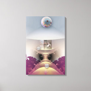 Mermaid's Dream, Fantasy digitale kunst Canvasprin Canvas Afdruk