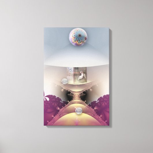 Mermaid's Dream, Fantasy digitale kunst Canvasprin Canvas Afdruk (Voorkant)