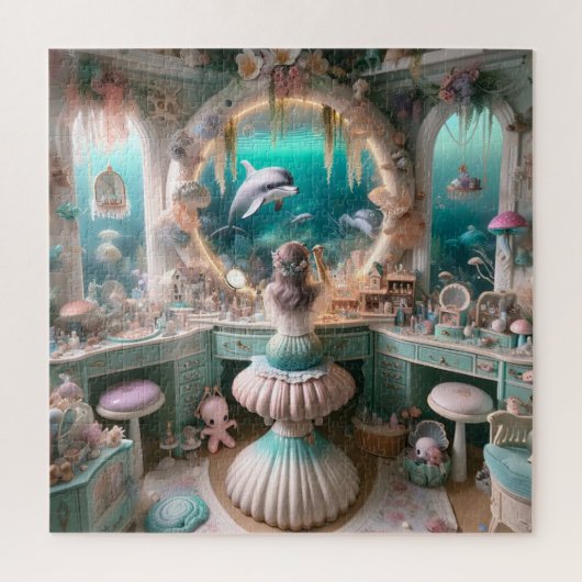 Mermaid's Dream Vanity Enchanted Ocean Legpuzzel (Verticaal)