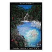 Mermaid's eiland foto afdruk (Voorkant)