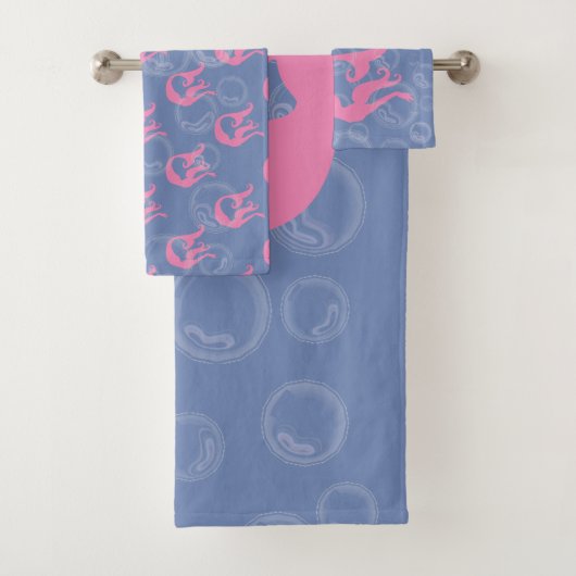 Mermaids en bubbels bad handdoek (Insitu)