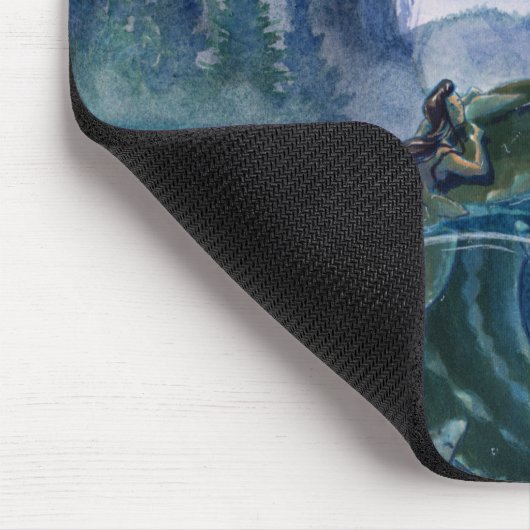 Mermaids en de Serpent Mousepad Muismat (Hoek)