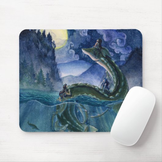 Mermaids en de Serpent Mousepad Muismat (Met muis)