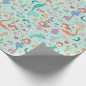 Mermaids- en onderwatervriendschapspapier cadeaupapier (Hoek)