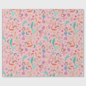 Mermaids- en onderwatervriendschapspapier cadeaupapier (Vlak)