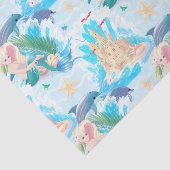 Mermaids en zandkasten tissuepapier (Detail)