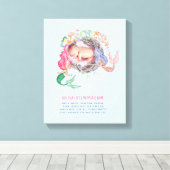 Mermaids FOTO New Baby Wall Art Keepslag Canvas Afdruk (Insitu (Houten vloer))