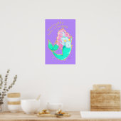 Mermaids Hate Misogyny 14-inch x 11-inch Poster (Keuken)