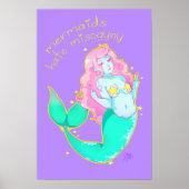 Mermaids Hate Misogyny 14-inch x 11-inch Poster (Voorkant)