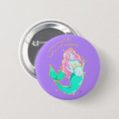 Mermaids Hate Misogyny Button (Voorkant /achterkant)