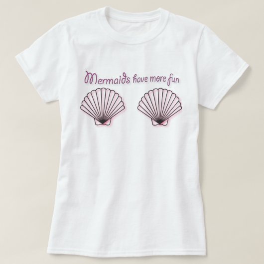 Mermaids hebben meer flauw grafisch T-shirt (Design voorkant)