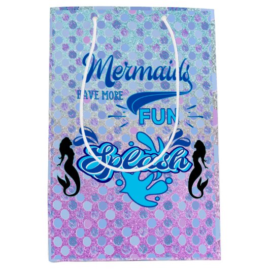 Mermaids hebben meer plezier medium cadeauzakje (Voorkant)