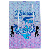 Mermaids hebben meer plezier medium cadeauzakje (Achterkant)