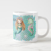 "Mermaid's hebben meer plezier" mok. Grote Koffiekop (Rechts)