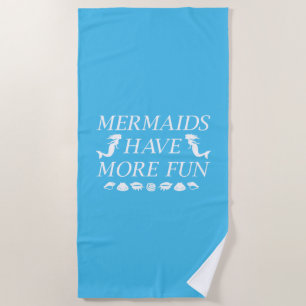 Mermaids hebben meer plezier strandlaken