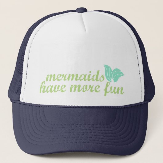 Mermaids hebben meer plezier - Trucker Hat Trucker Pet (Voorkant)