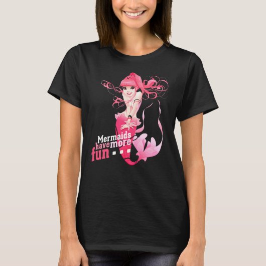 Mermaids hebben meer vun Poster T-shirt (Voorkant)