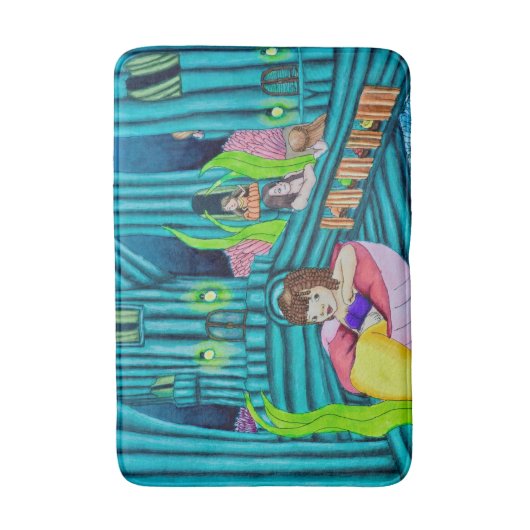 Mermaids’ Hideaway Bath Mat (Voorkant Verticaal)
