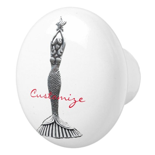 Mermaids Holding Stars Thunder_Cove Keramische Knop (Rechts)