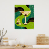 Mermaids in a Martini Poster (Keuken)