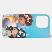 Mermaids iPhone 13 Pro Slim Fit Hoesje, glanzend iPhone Hoesje (Achterkant horizontaal)