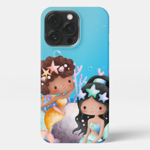Mermaids iPhone 13 Pro Slim Fit Hoesje, glanzend iPhone 13 Pro Hoesje