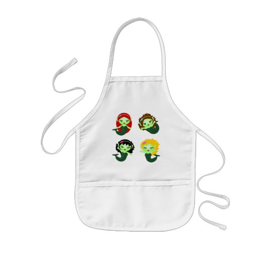 Mermaids Kinder Schort (Voorkant)
