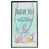 Mermaids & kwallen onder het Zee Dank u wel Klein Cadeauzakje (Achterkant)