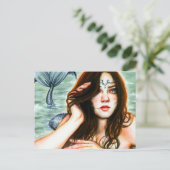 Mermaid's Lament Briefkaart (Staand voorkant)