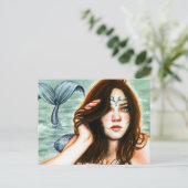 Mermaid's Lament Briefkaart (Staand voorkant)