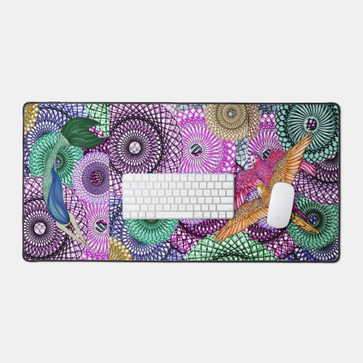 Mermaids Love Parrots Bureaumat (Keyboard & Muis)