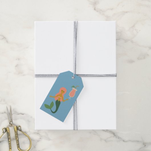 Mermaids + Mai Tais Cadeaulabel (Met Touw)