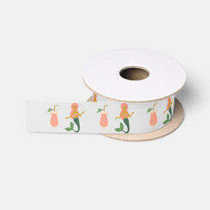 Mermaids + Mai Tais Satijnen Lint